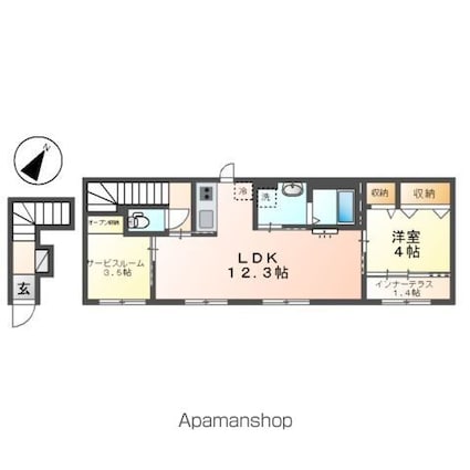 Ｅｍｉａｓｕ（エミアス）[1SLDK/51.15m2]の間取図