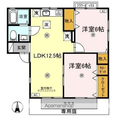 セジュール竹内A棟の間取り写真