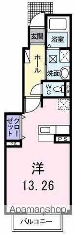 マンモス よこやま Iの間取り写真