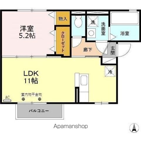 コンフォートスクエア Aの間取り写真
