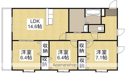 セレーネ[3LDK/81.7m2]の間取図