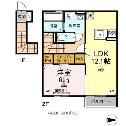 セレーノ岡本 Cの間取り写真