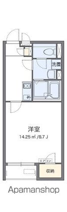 クレイノ半田東Ｄ[1K/29.02m2]の間取図