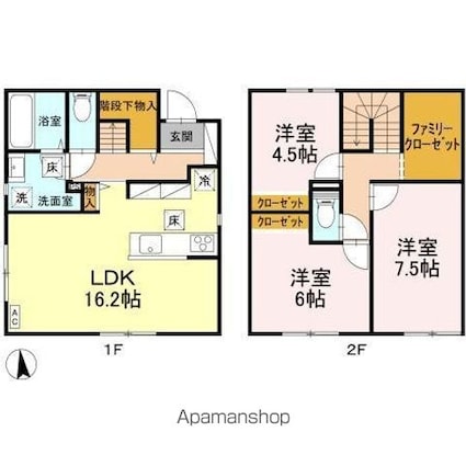 ＤＲＯＯＭ太田下町３号棟[3LDK/91.08m2]の間取図