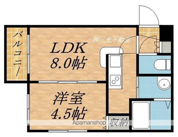 ベルガモ東区役所前の間取り写真