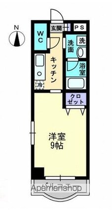 ＬＵＭＩＥＲＥ[1K/29.7m2]の間取図