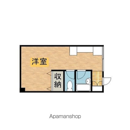 ゼフィールⅢ[1R/24.97m2]の間取図
