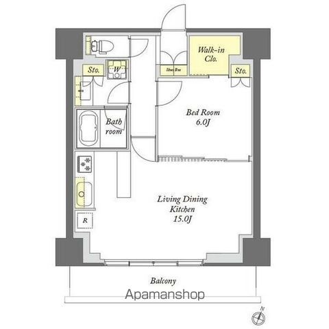 プライムメゾン千葉新町 1104 ｜ 千葉県千葉市中央区新町24-1（賃貸マンション1LDK・11階・51.20㎡） その10