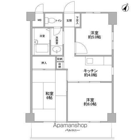 ハイツビクトリーの間取り写真