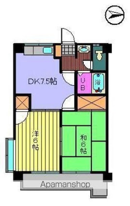 メゾン大塚[2DK/40.5m2]の間取図