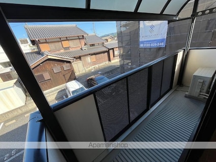 滋賀県湖南市中央５丁目[2DK/47m2]のバルコニー