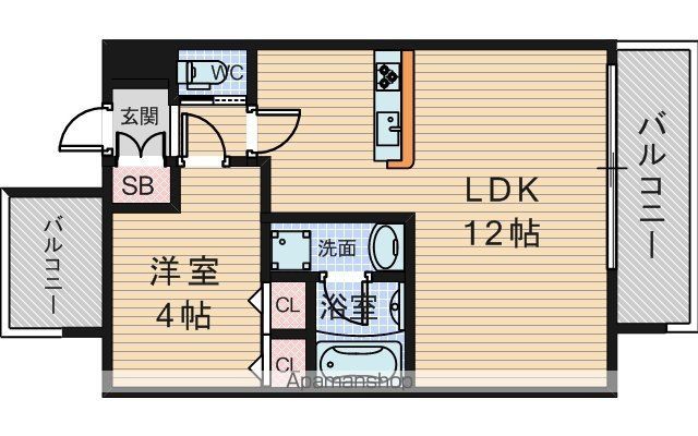 CITY SPIRE西中島の間取り写真