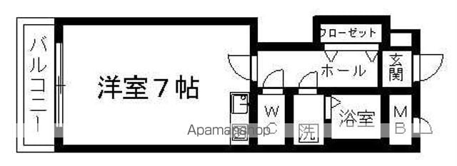 ライオンズマンション熊本中央の間取り写真