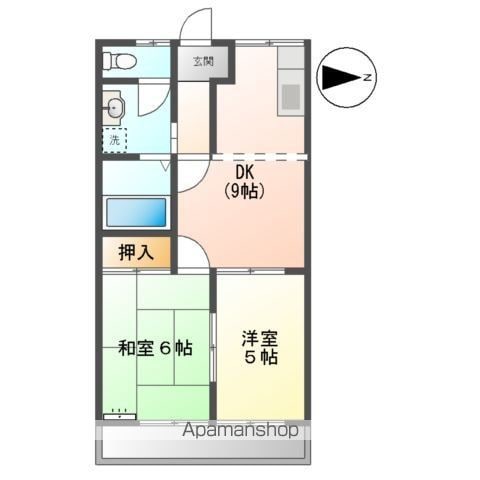 リバティはやのCの間取り写真