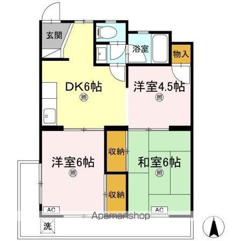 PARKWEST松縄の間取り写真