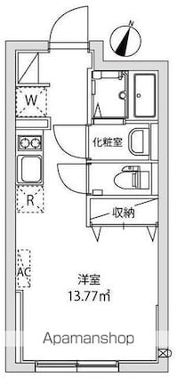ＧＲＡＮＤＲＥＳＩＤＥＮＣＥ　ＡＳＡＧＡＹＡ[1R/22.47m2]の間取図