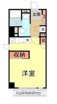 Ｆｌｏｓ静岡本通[1R/32.55m2]の間取図