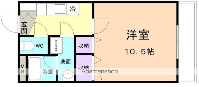Ｍトゥルケーゼ[1K/32m2]の間取図