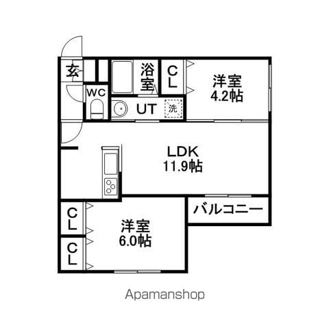 アルバミュウの間取り写真