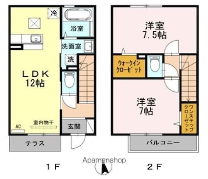 ウィット[2LDK/66.24m2]の間取図