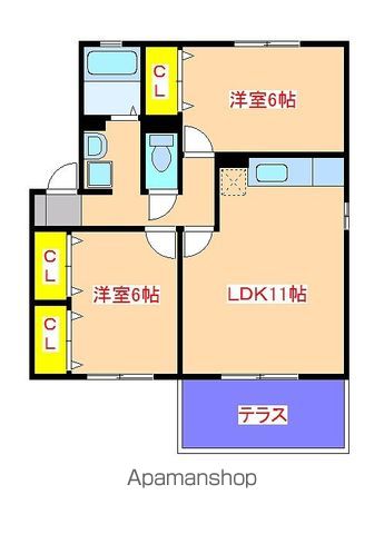 クラージュダイトー B棟の間取り写真