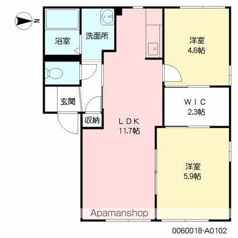 プラムハイツ壱番館の間取り写真