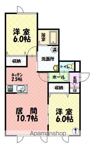 LALUCE・DUEの間取り写真