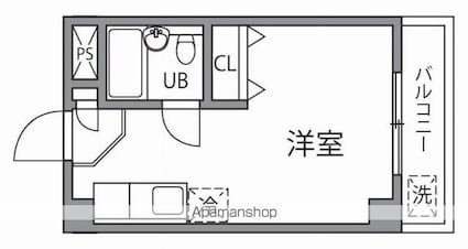 ペアメゾンアルファー[1R/20.88m2]の間取図