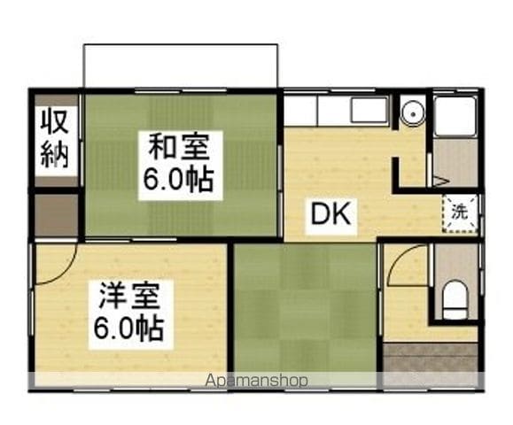三島平屋戸建 6号の間取り写真