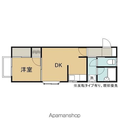 ニューゲートⅠ[1DK/27.32m2]の間取図