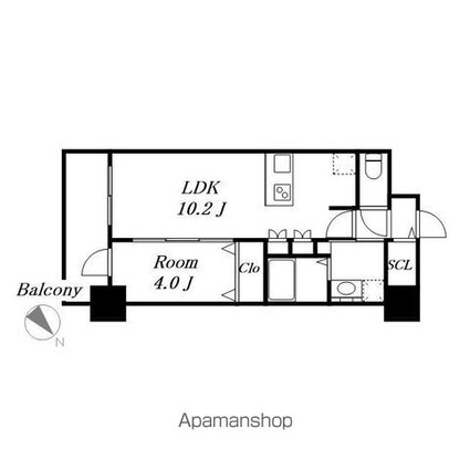 ＡＤＶＡＮＣＥ　ＮＡＧＯＹＡ　ＭＯＸＩＥ[1LDK/36.29m2]の間取図