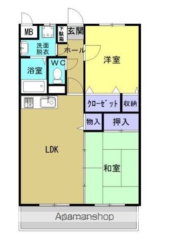 淀コーポIIIの間取り写真