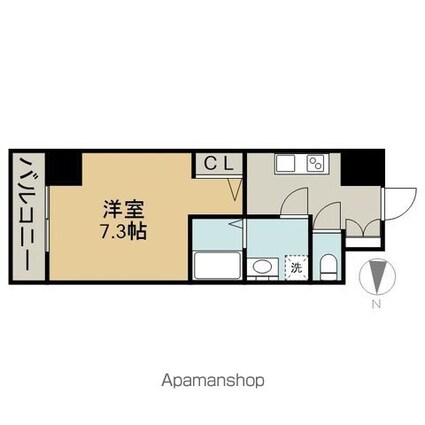 エスリード大須アヴェニュー[1K/25.08m2]の間取図