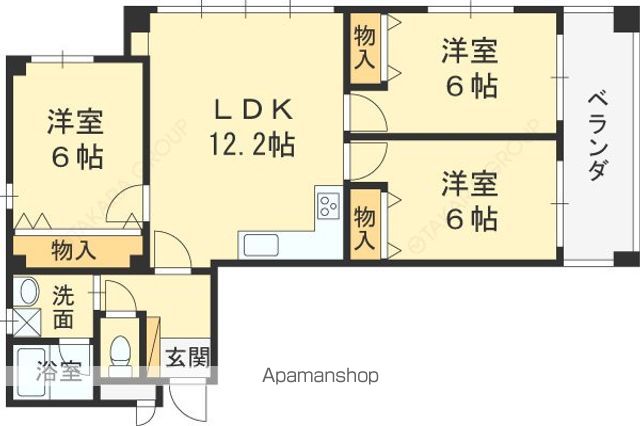 西宮北口ビルくすの木の間取り写真