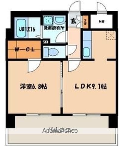 【福岡市博多区吉塚のマンションの間取り】