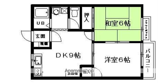 ビューパレーD棟の間取り写真