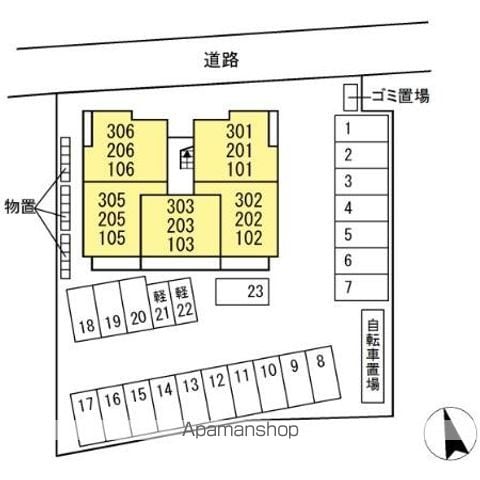 ルミエール富士見 103 ｜ 山梨県甲府市富士見１丁目3-6（賃貸アパート1LDK・1階・40.05㎡） その19