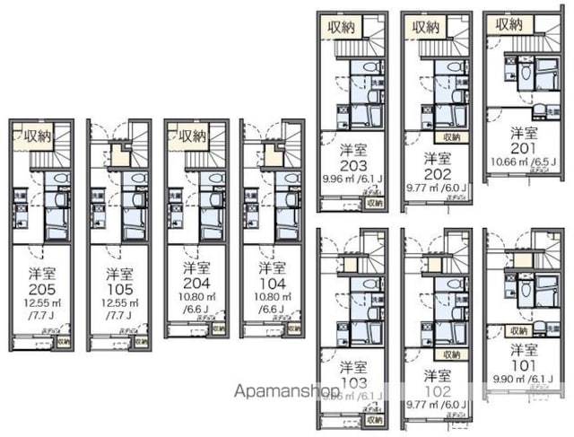 クレイノグラン曳舟[1K/23.16m2]の間取図
