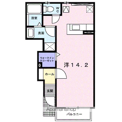 グレンツェントＡ[1R/37m2]の間取図