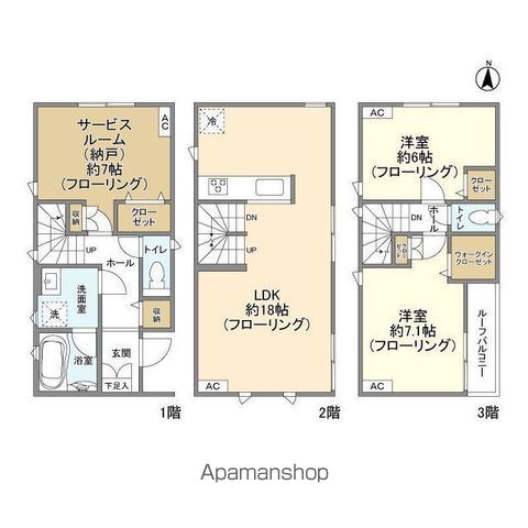 【ＫＯＬＥＴ梅島０８の間取り】