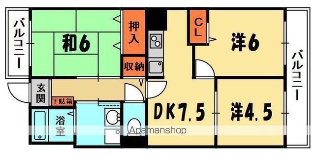 KSマンションの間取り写真