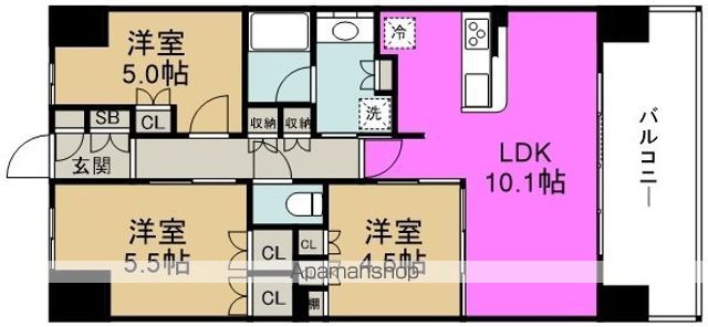 ヴェリテ大阪福島の間取り写真