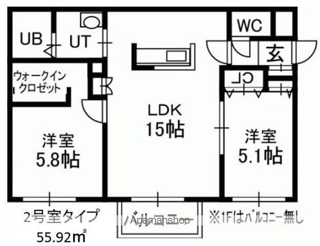 LA CLEF東札幌の間取り写真