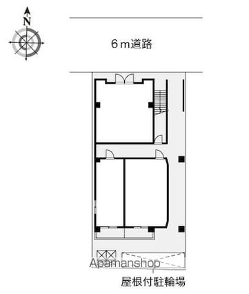 レオパレスエステート千舟[1K/21.6m2]の配置図