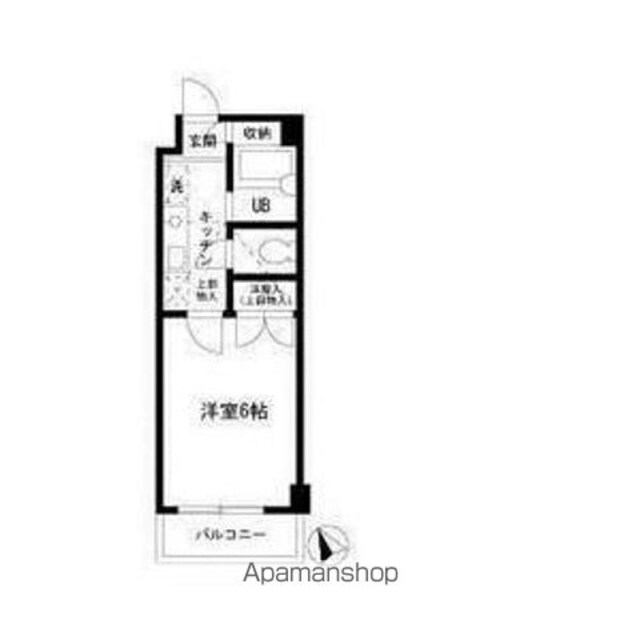 ＦａｃｈｅーＫ[1K/18.9m2]の間取図