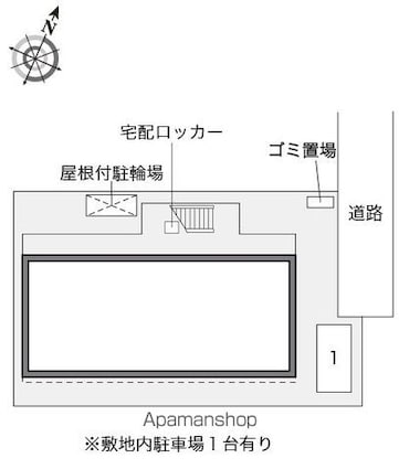レオパレスステラート大洲[1K/22.35m2]の配置図