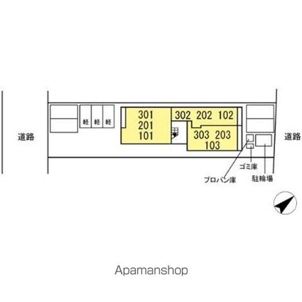 Ｄーｒｏｏｍ沖野上Ⅱ[1R/31.15m2]の配置図