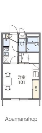 レオパレスグランドカメリア[1K/23.18m2]の間取図