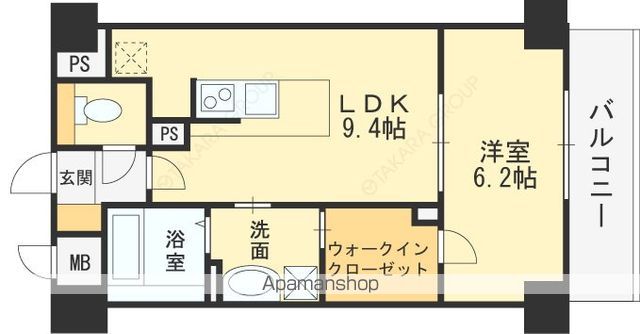 ELーSIA UMEKITAの間取り写真