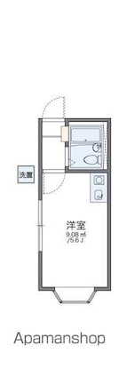 レオパレスＴＯＳＡ[1K/12.99m2]の間取図